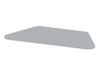 Столешница трапеция 1200х574 СТ-ШП-11-13-3