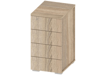Тумба офисная 4 ящика ОФ-СТ-355-3